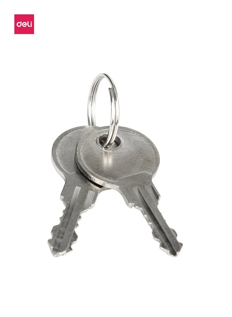 Deli-E9795 File Cabinet - Black - Image 5